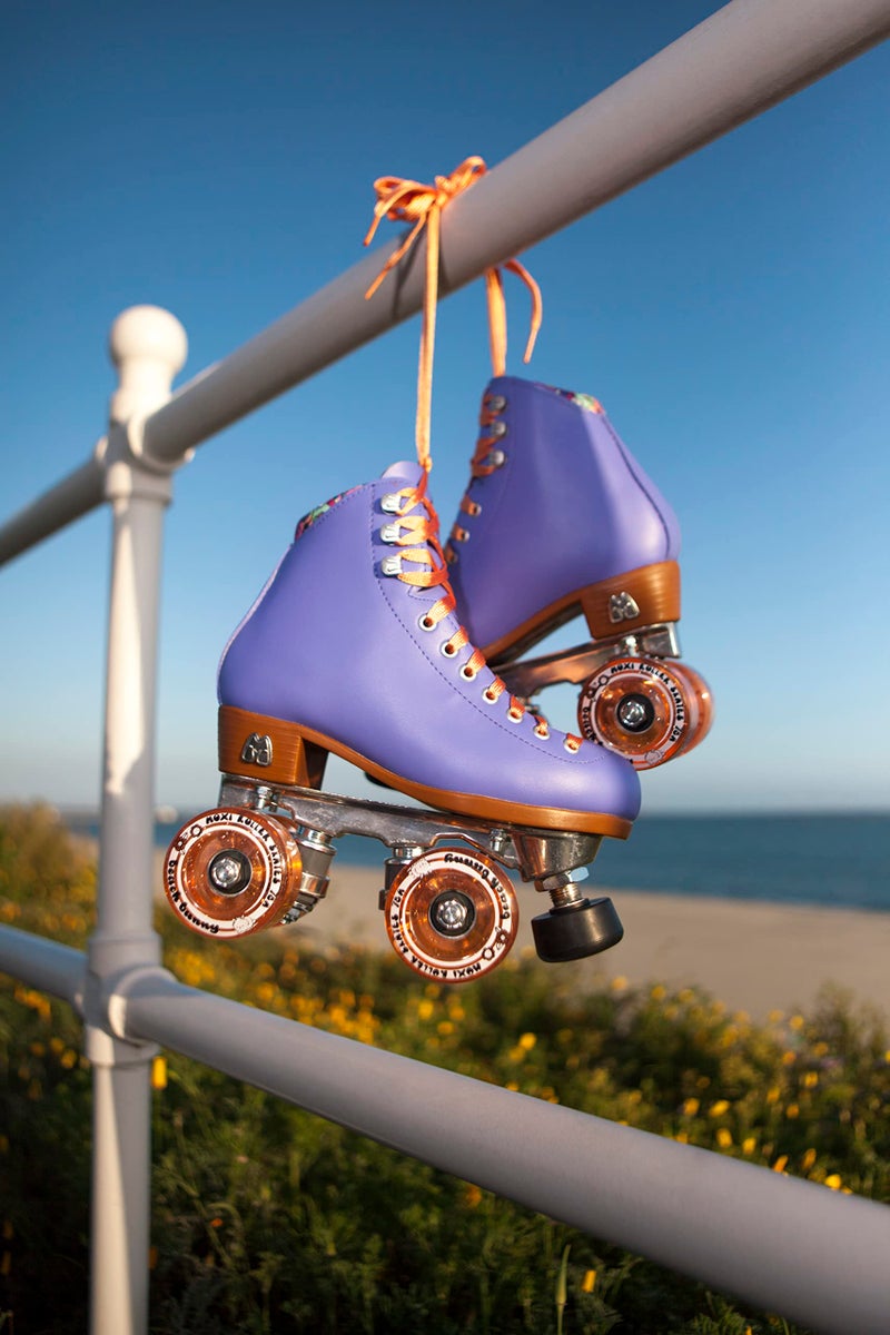 Moxi Beach Bunny Roller Skates for Women - Colorful, Precision-Fit Skate with High-Rebound Wheels, Moisture-Wicking Lining & Padding, Roller Skates, Periwinkle Sunset - 8 - Image 2